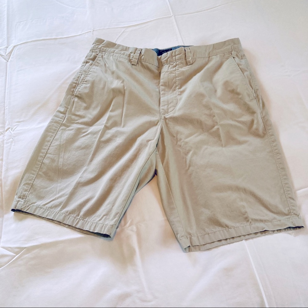 J Crew Club Chino/Khakis Flat Front Shorts Size 33
